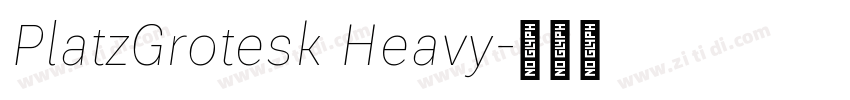 PlatzGrotesk Heavy字体转换